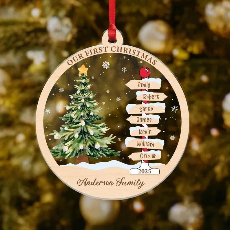 Personalized Wooden Christmas Ornament