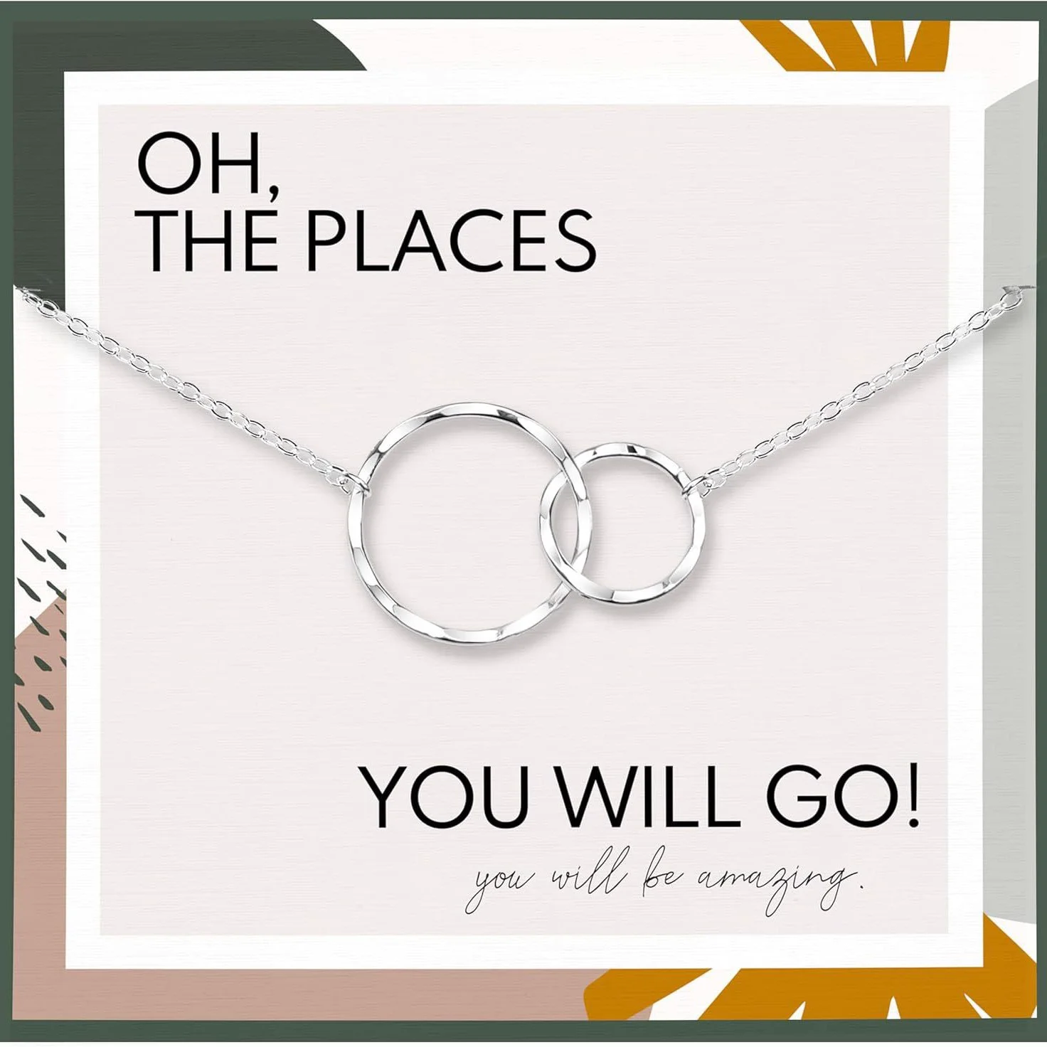 Mother & Daughter Two Circles Necklace