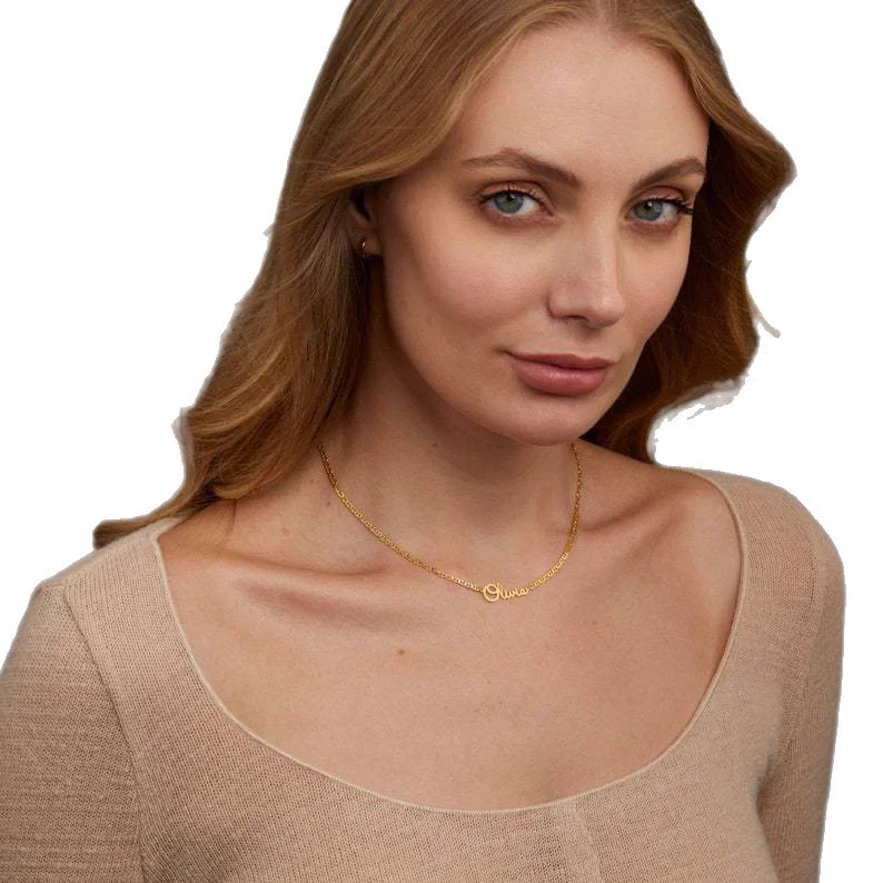 Name Necklace with Chain